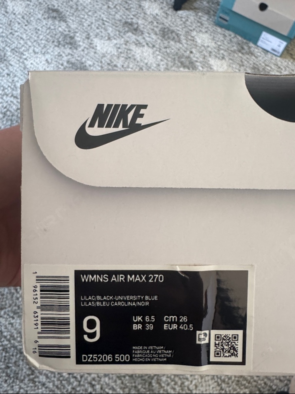 Nike Lilac and Black Air Max 270 - Picture 7 of 7